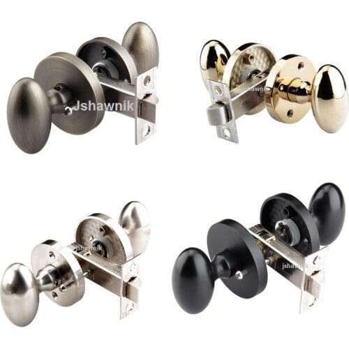 European Interior Bedroom Invisible Hidden Door Knobs Lock Entry Keyless Handles