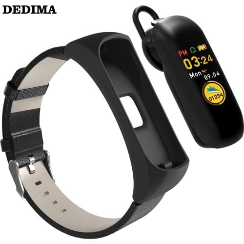 2021New DEDIMA Band 5 Smart Bracelet Color Display Fitness Tracker Waterproof Bluetooth 5.0 Sport Smart Wristband watch earphone