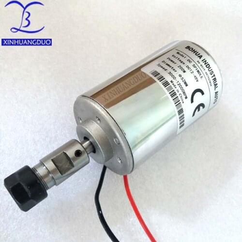 200w/300w/400w/500w Spindle Engraving Machine Spindle Motor Air-cooling cnc Spindle DC Motor CNC Engraving Machine ER11 3.175mm