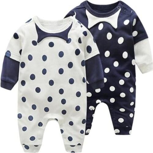 Baby Boys Girl Rompers Kids New 2021 Spring Autumn Boy Girl Dot Rompers Baby Boy Girl Newborn Rompers Clothes