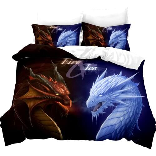 Cartoon Animal Dinosaur Quilt Cover Set Bed Linings Duvet Cover Set Pillowcases Single Twin Queen King Size Boys Bedroom Decor