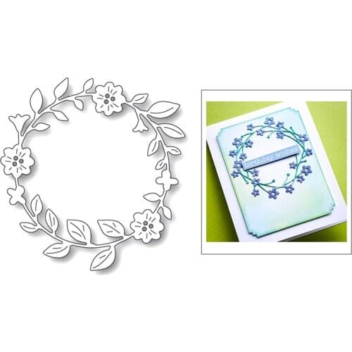 Hot 3D Wreath Flower Leaves 2020 New Metal Cutting Dies For DIY Scrapbooking Album Birthday Decorative Embossing Craft Dies Cut