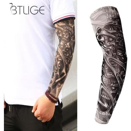 Unisex Fashion Tattoo Sleeves Outdoor Uv Protection Fake Tattoo Mangas Arm Sleeve
