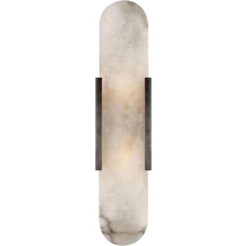 Marble LED Wall lamp 90-260V Living room Corridor Wall Hotel Room Bathroom Wall lights Golden Metal Atmosphere Lighting ZM1016