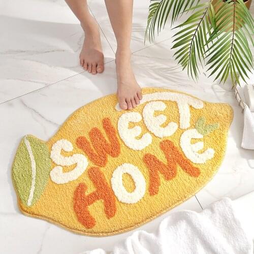 Cartoon Bath Mat Non-slip Absorbent Microfiber Bathroom Rug Soft Home Entrance Kitchen Door Bath Carpet Room Decor