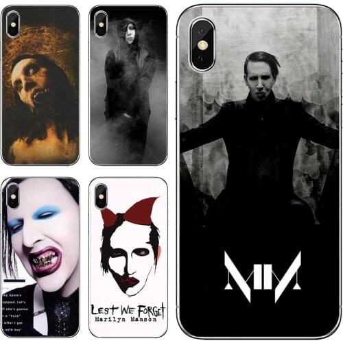 Soft Case Cover For Sony Xperia XA Z3 Z5 XZ1 XZ2 Z Z1 Z2 compact M2 M4 M5 C4 C6 E3 T3 artwork-digital-art-marilyn-manson
