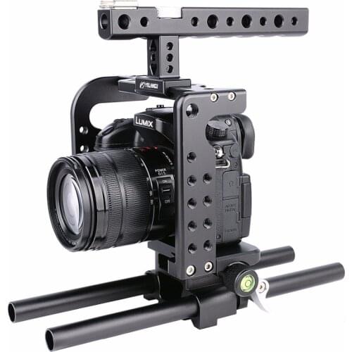 YELANGU YLG0906A Camera Video Cage Handle Stabilizer for Panasonic Lumix DMC-GH5