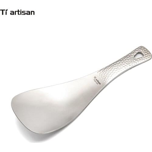 Tiartisan Outdoor titanium rice spatula non-stick rice spoon household small spatula durable portable kitchen utensils