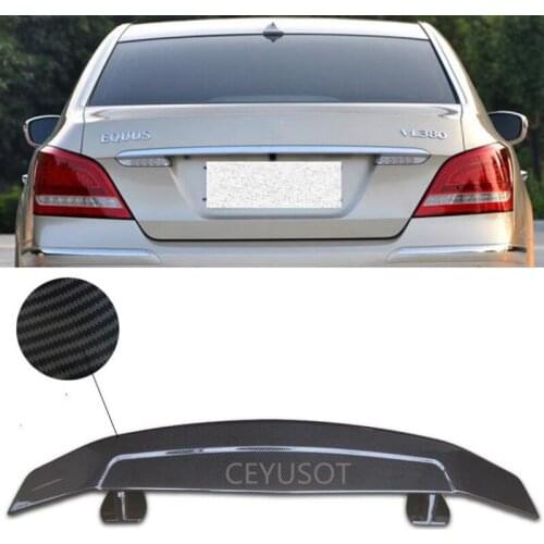 For Universal Spoiler WING OLD Hyundai EQUUS Centennial ABS Car Trunk Boot Rear Lip Tail Refit Accessories Body Kit 1996-2021