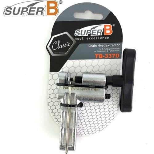 SUPER B Bicycle Chain Rivet Extractor For 8 / 9 / 10 Speed Chains Easy To Install / Release Bike Chain TB-3370 Cycling Tools