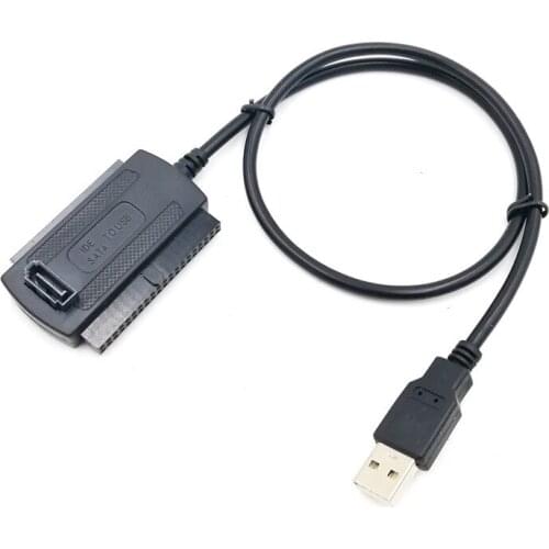 1pc 3in1 USB 2.0 IDE SATA 5.25 S-ATA 2.5 3.5 Inch Hard Drive Disk HDD Adapter Cable for PC Laptop Converter