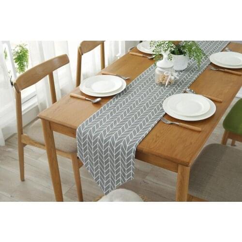 1PC Modern Table Runner chemin de table for Wedding Party Palm Leaf camino de mesa tafelloper Monstera Leaf Placemat QA 159