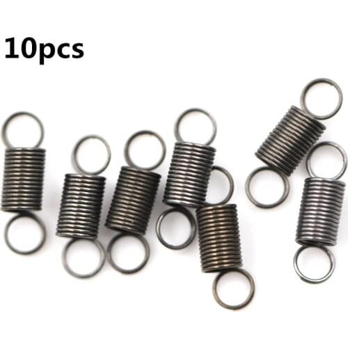 10Pcs/lot Mini Spring Stainless Steel Dual Hook Small Tension Spring Coil Tension Steel Small
