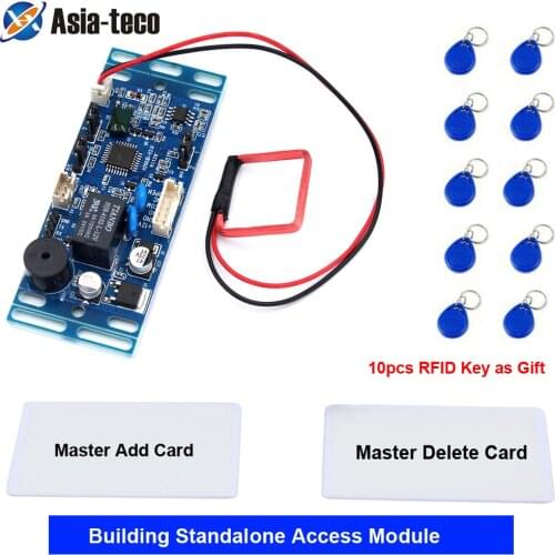125Khz 13.56Mhz 15000 user RFID Proximity Access Control System Board Building intercom module Embedded Access Control module