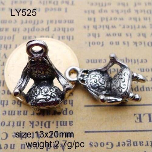 13x20mm Antique Silver Zinc Alloy Chair Seat Charms Pendant Fit For Jewelry Making 25PCS/lot
