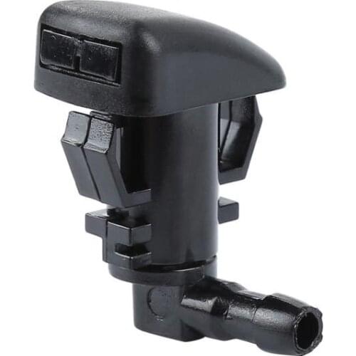 2X Car Windshield Wiper Jet Washer Nozzle Spray Accessories ABS Black For 2008-2012 Ford Fusion Milan Lincoln MKZ
