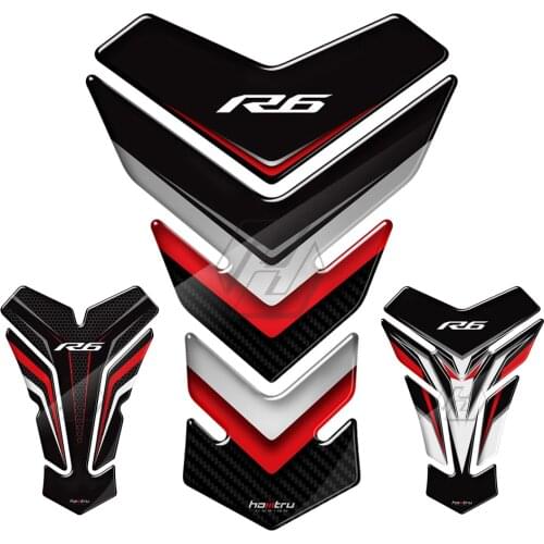 3D Resin Motorcycle Tank Pad Protector Sticker Case for Yamaha YZF-R6 R6 All Year