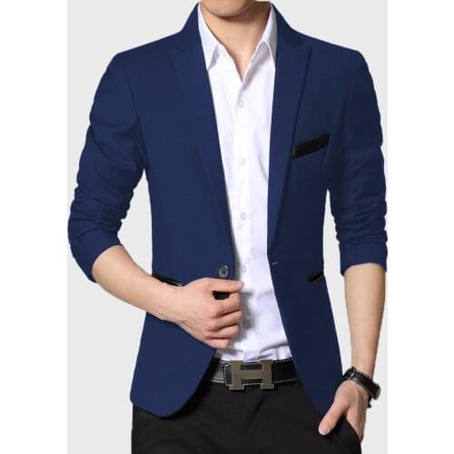 Plus Size 6XL 2021 New Fashion Autumn Casual Men Blazer Cotton Slim England Suit Male Brand Jacket Blazer Men