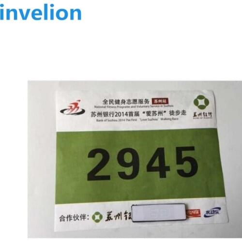 Alien 9662 bib tag uhf RFID Chip for Marathon Triathlon 860-960mhz running timing solution