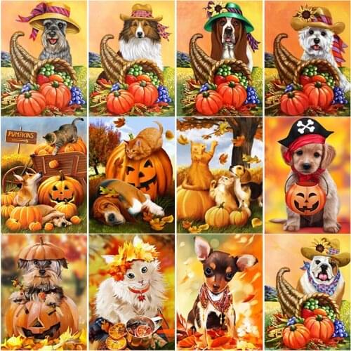 5D DIY Diamond Painting Dog Animal Cross Stitch Kits Mosaic Home Decor Diamond Embroidery Full Square Round Drill Gift