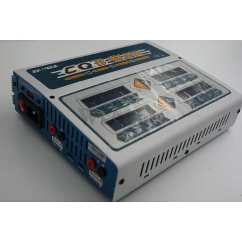 EV-Peak AC 110/220V Input 1-6S 4x 100W Balance Charger CQ3 for Lipo Battery for RC Airplane Multicopter