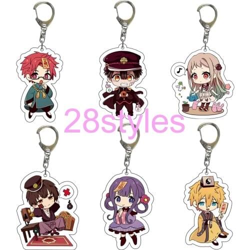 5-10pcs Toilet-bound Hanako-kun Yugi Amane Yahiro Nene Minamoto Mitsuba figure Pendant Keychain toy Fashion Key Ring Charms Gift