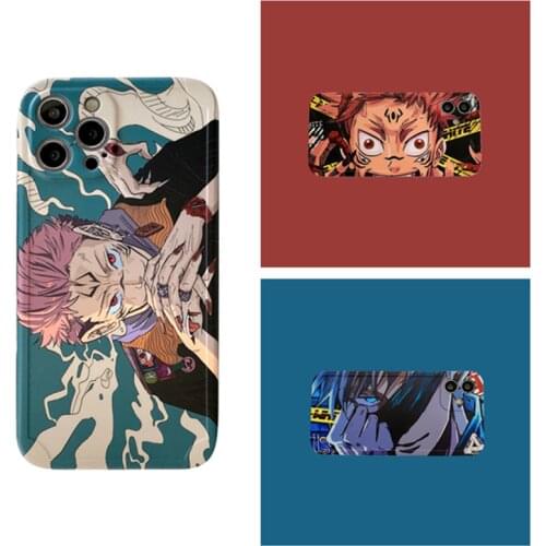Appliable Apple 12Pro case,Apple 11 Full Pack XR Case Xsmax Soft 7 8Plus Cartoon Jujutsu Kaisen Cosplay mobile phone shell