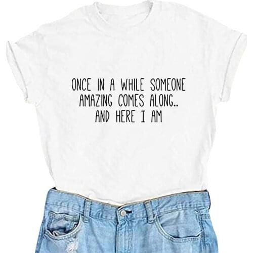 O-neck T-shirt Short sleeve Tshirt Lady Letter Tshirt Fashion T shirt Summer Tshirt Simple Casual Tee Shirt Women