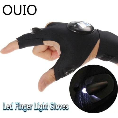 OUIO Glove Light Flashlight Nighttime Repair Tool Auto For VW Golf 4 7 5 MK4 Mazda 6 cx-5 Peugeot 206 207 208 508 Touareg Tiguan