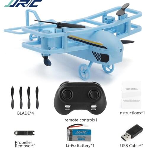 JJR/C H95 Mini 2.4G RC Plane 360 Degree Roll Glider Remote Control Double Wings Aircraft Quadcopter Altitude Hold RC Toys