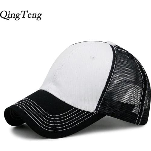 Cap Men Summer Baseball Cap Solid Snapback cap Hip Hop Breathable Mesh Cap Female Casual Sun Dad Hat Dropshipping