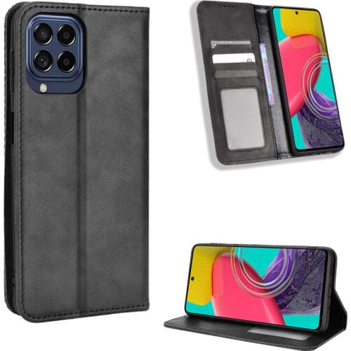 Wallet PU Leather For Samsung Galaxy M32 F22 A12 M12 F12 Case Magnetic Protective Book Stand Card Cover