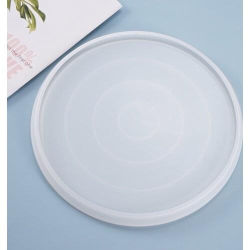 Round Large Tray Silicone Mould Handmade DIY Making Craft Epoxy Resin Plate Coaster Molds Supplies