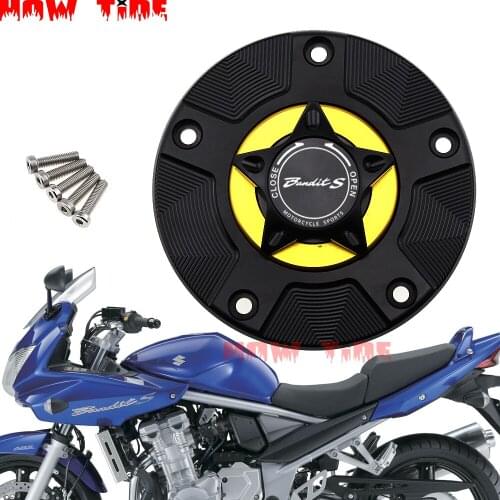 Gas Fuel Tank Cap for Suzuki GSF650S Bandit S GSF1200S GSF1250S 2007-2012 Bandit Motorcycle CNC Quick Release Cover