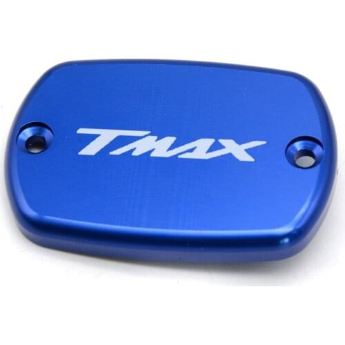Free shipping CNC Motorcycle Brake Fluid Reservoir Cover Cap For Yamaha tmax 530 XP530 2012-2016 logo tmax 530 motor
