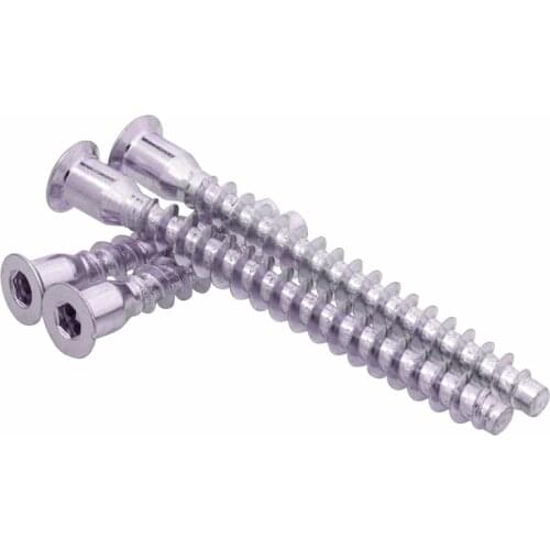 M5 M6.3 M7 Flat Head Hex Socket Wooden Bolt , Self Tapping Furniture Screw , Kitchen Cabinet Set Screws ,A014