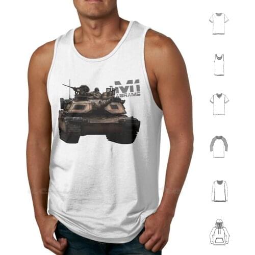 M1 Abrams Tank Tops Vest Sleeveless Tank Main Battle Tank M1a1 M1a2 Third Generation Creighton Abrams M1a3