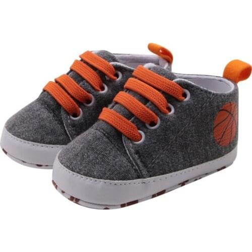 Cute Baby Boys Girls Cross-tied Solid Shoes Toddler Printing Soft Sole Anti-slip Shoes Sneakers Casual First Walker