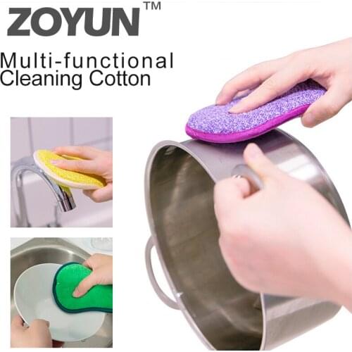 Multi-function sponge wipe kitchen dusting rag household cleaning accessories microfiber tableware cleaning sponge dishwashing