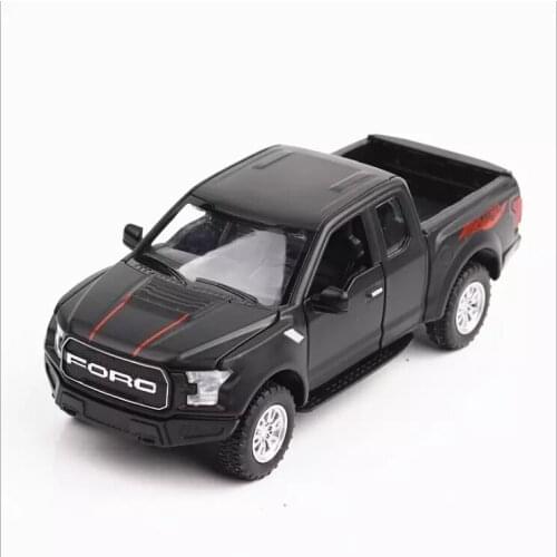 1: 32 Ford Raptor F150 pickup truck model car sound and light return vehicle cross country childrens toys birthday Christmas