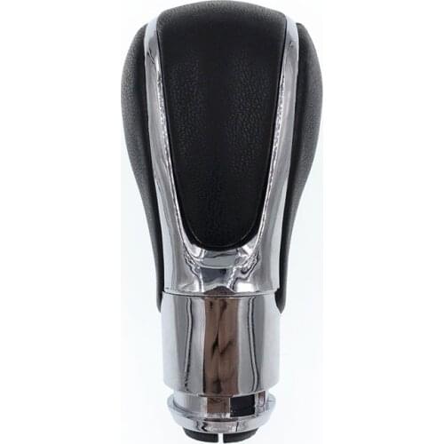 New Black Chrome PU Leather Automatic Transmission Gear Shift Lever Knob For Opel Vauxhall Insignia For Buick Regal