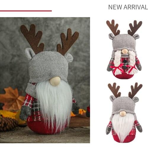 New Nordic Knitting Elk Faceless Doll Childrens Toys Creative Decorations Props Christmas Window Display Party Gift