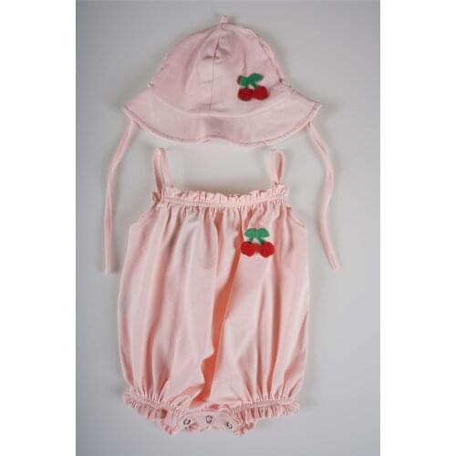 New Season Hat Girl Baby Snaps Hanging Cotton Jumpsuit