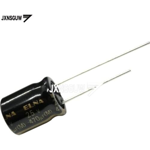20PCS Original ELNA RA3 25V470UF 10X12.5MM audio Aluminum electrolytic capacitor 470uF/25V 85 degrees 25v 470uF