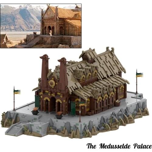 Ship within 15 days)7868+Pcs MOC-62288 The Medusselde Palace Golden Hall Bricks (Licensed and Designed by LegoMocLoc)