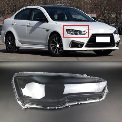 Lofty Richy Car Front Headlight Cover For Mitsubishi Lancer Ex 2010-2016Auto light glass Lens Shell Headlamp Lampshade Lampcover