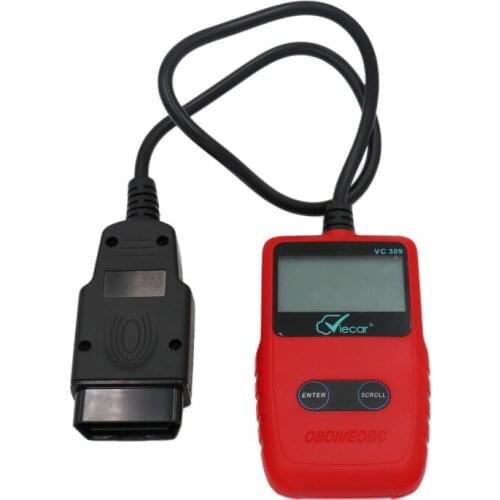 OBDII/EOBD Portable VC309 Auto Reader OBD2 for Tool DTCs Scanner Lookup Code Diagnostic Car Dictionary with Universal