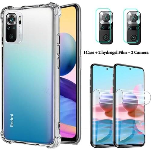 Redmi-Note-10 hydrogel film 360 Case for redmi note 10 s hidrogel protector xiaomi redmi note 10s Note10 pro silicon case cover