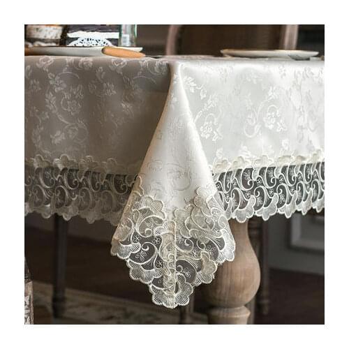 European Style Tablecloth Table Mat Pastoral Tablecover Rectangular Home Round Coffee Table Mat For Kitchen Dining Table