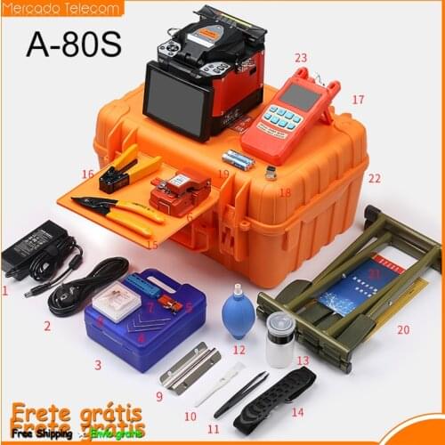 A-80S Automatic Fusion Splicer Machine Fiber Optic Fusion Splicer Fiber Optic Splicing Machine